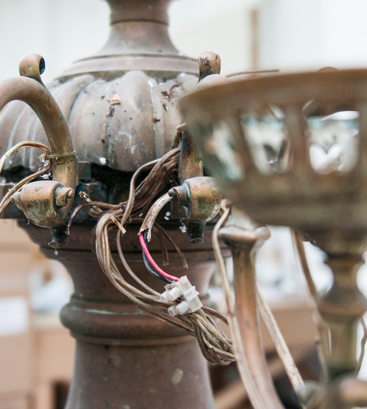 ANTIGUA CHANDELIER RE WIRING