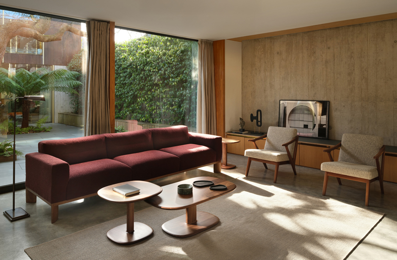 Townhouse floor lamp at private residence