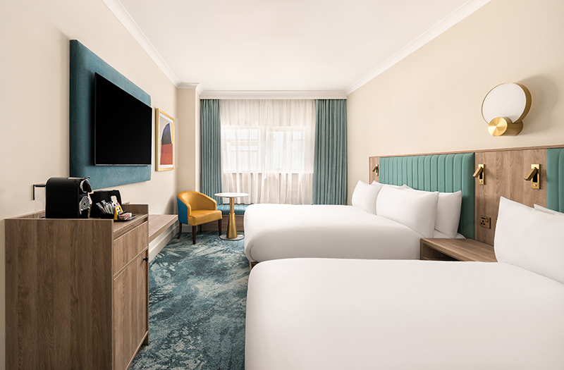 Shadow, LED dock and customised Roma floor light at Cairn Hotel