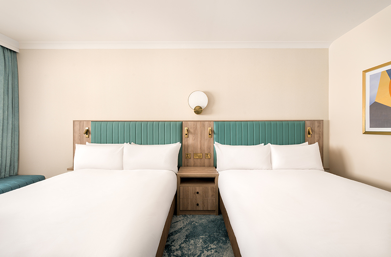 Shadow, LED dock and customised Roma floor light at Cairn Hotel